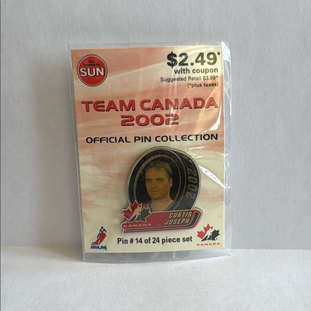 Curtis Joseph 2002 Team Canada Collectors Pin / Pin #14